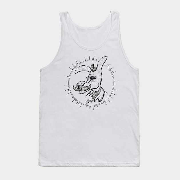 Hipster Donkey with mustache Tank Top by kalogerakis